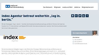 
                            9. index Agentur betreut weiterhin „log in. berlin.“ | media:net ...