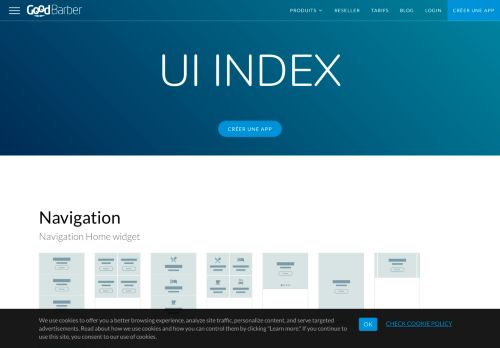 
                            3. Index de l'interface utilisateur de GoodBarber