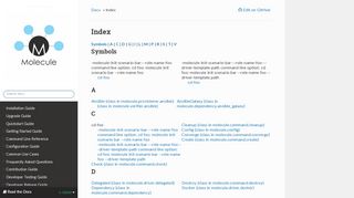 
                            12. Index — Molecule 0.0.1.dev49 documentation