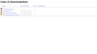 
                            3. Index of /downloads/beta - Parent Directory