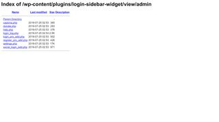 
                            10. Index of /wp-content/plugins/login-sidebar-widget/view/admin