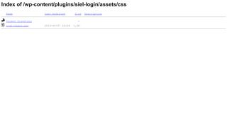 
                            6. Index of /wp-content/plugins/siel-login/assets/css - Saperfel