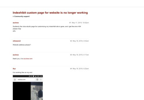 
                            10. Indexhibit custom page for website is no longer working ...