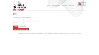 
                            7. India Design Mark - Login