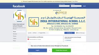 
                            3. India International school Sharjah - Home | Facebook
