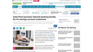
                            12. India Post online banking: India Post launches Internet banking facility ...