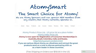 
                            7. India price List - AtomySmart