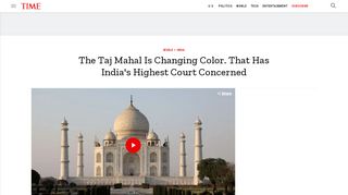 
                            7. India Supreme Court Orders Restoration of Taj Mahal | Time