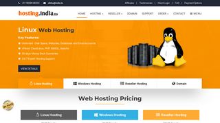 
                            2. India Web Hosting Windows Hosting Linux Reseller Hosting India