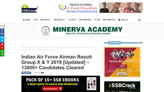 
                            11. Indian Air Force Airman Result Group X & Y 2019 [Updated] - 12000 ...