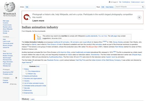 
                            10. Indian animation industry - Wikipedia