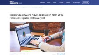 
                            8. Indian Coast Guard Navik application form 2019 released; register till ...