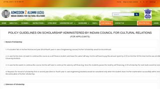 
                            2. Indian Council for Cultural Relations - ICCR Scholarship