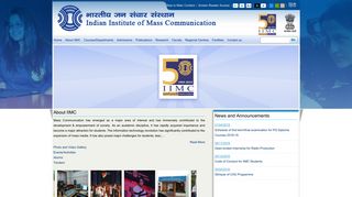 
                            13. Indian Institute of Mass Communication