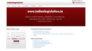 
                            4. Indian Legislation by Manupatra (India Code, Free Indian Bare Acts ...