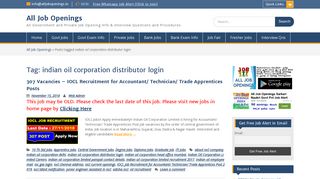 
                            8. indian oil corporation distributor login Archives - All Job Openings