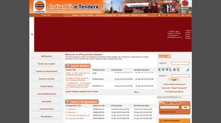 
                            2. Indian Oil Corporation eProcurement portal - iocl tenders