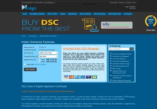 
                            11. Indian Ordnance Factories - Digital Signature