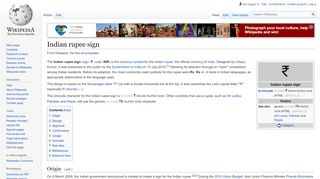 
                            3. Indian rupee sign - Wikipedia