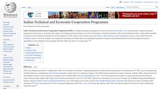 
                            8. Indian Technical and Economic Cooperation Programme - Wikipedia