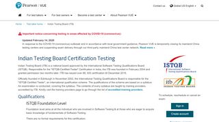 
                            5. Indian Testing Board :: Pearson VUE