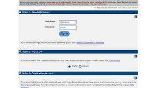 
                            13. Indiana Career Connect - Login and Registration Options