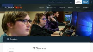
                            11. Indiana Tech: IT Services
