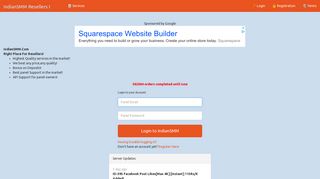 
                            3. IndianSMM: Cheapest SMM Panel|SMM Reseller Panel - Login