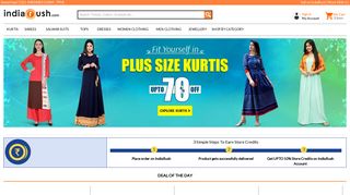 
                            2. Indiarush: Online Shopping Site For Women Apparel, Sarees, Suits ...