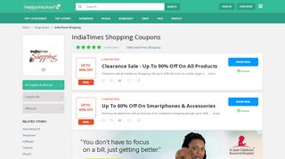 
                            9. Indiatimes Shopping Coupons : 80% OFF, February 2019