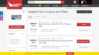 
                            10. Indiatimes Shopping Coupons: Upto 50% Off + 10.5% Extra Cashback