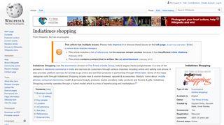 
                            7. Indiatimes shopping - Wikipedia