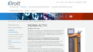 
                            10. INDIBA Hochfrequenzwellentherapie - Drott Medizintechnik