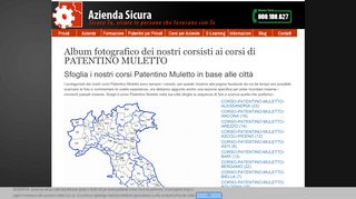 
                            7. indice fotografico dei Corsi Patentino Muletto - Azienda Sicura