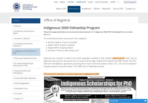 
                            13. Indigenous Scholarships for PhD - UMT