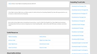 
                            4. IndiGo Airlines - Book Flights to Darjeeling, Get Upto 2000 OFF