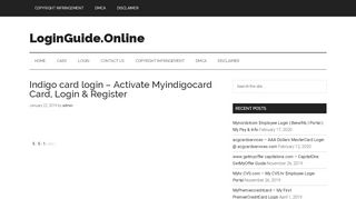 
                            6. Indigo card login - Activate Myindigocard Card, Login & Register