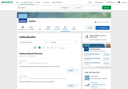 
                            11. IndiGo Employee Benefits and Perks | Glassdoor.ca