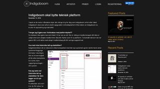 
                            8. Indigoboom skal bytte teknisk platform | IndiGoBoom Digital Distribusjon