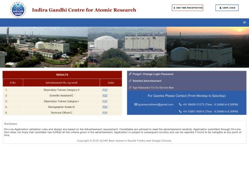 
                            11. Indira Gandhi Centre for Atomic Research