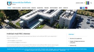 
                            10. Indirizzi mail PEC Ateneo - Università Telematica San Raffaele Roma