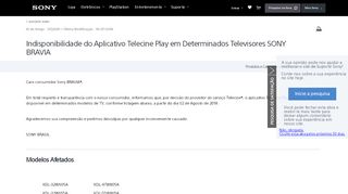 
                            9. Indisponibilidade do Aplicativo Telecine Play em Determinados ...