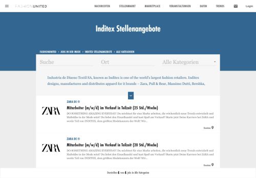 
                            8. Inditex Stellenangebote - FashionUnited