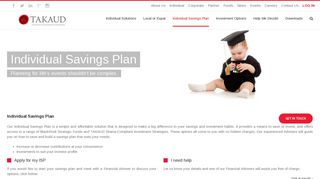 
                            3. Individual Savings Plan - TAKAUD Savings & Pensions