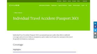 
                            11. Individual Travel Accident Insurance in the US from Chubb Accident ...