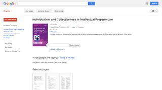 
                            8. Individualism and Collectiveness in Intellectual Property Law - Google Books Result