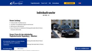 
                            12. Individualtransfer | Regensburg - München Airport| airportliner