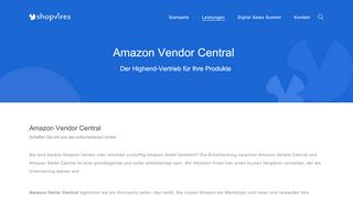 
                            12. Individuelle Amazon Vendor Beratung | shopvires.de