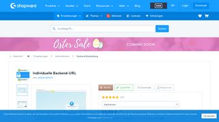 
                            4. Individuelle Backend-URL - Shopware Community Store