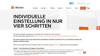 
                            5. Individuelle Einstellung in nur vier Schritten - eBlocker.com